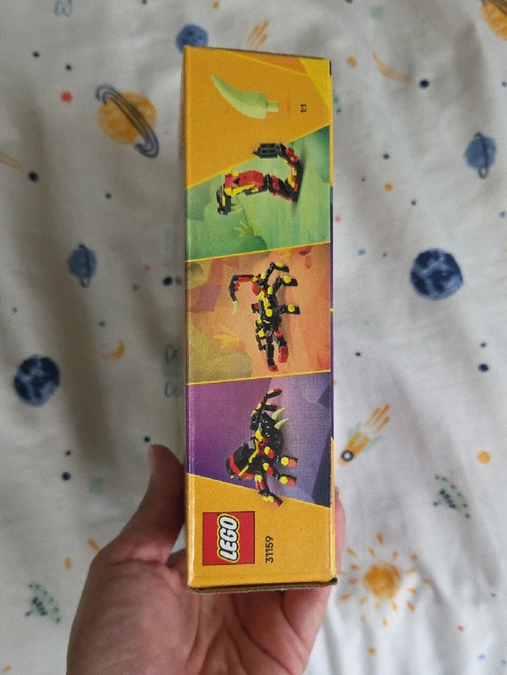 Lego Black & Red Scorpion 3-in-1 Building Set with Yellow Accents